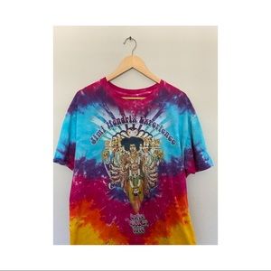 Liquid Blue Jimi Hendrix Tie Dye Shirt